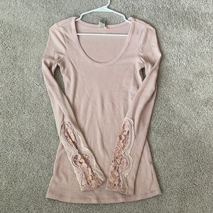 Free People Pink Thermal